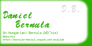 daniel bernula business card